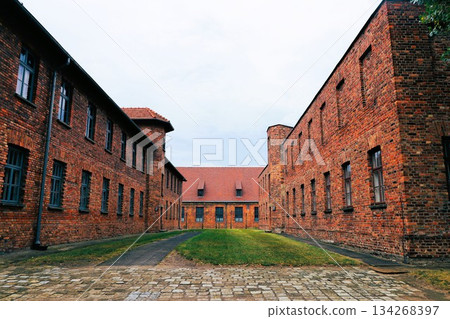 Buildings on the grounds of the Auschwitz concentration camp 134268397