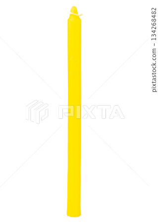 Candles for worship isolated on white background color yellow Candles for worship isolated on white background color yellow 134268482