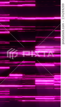 Dynamic glowing pink horizontal light streaks symbolizing digital speed, data flow, and futuristic motion Dynamic glowing pink horizontal light streaks symbolizing digital speed, data flow, and futuristic motion 134269289