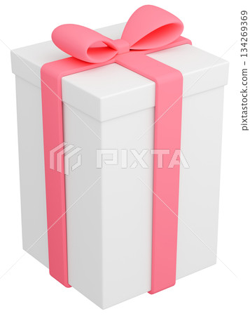 3D illustration_present_pink 3D illustration_present_pink 134269369