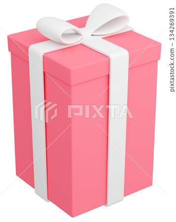 3D illustration_present_pink 134269391