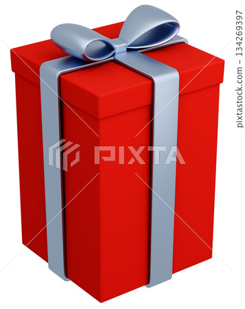 3D 插畫_禮物_紅色 134269397