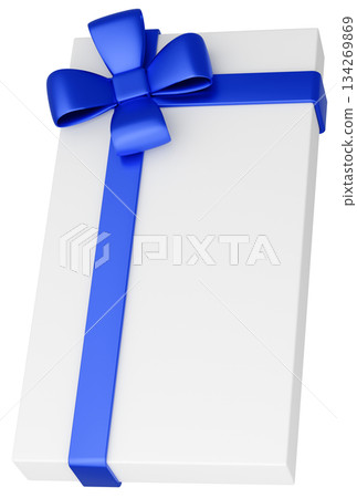 3D illustration_present_blue 3D illustration_present_blue 134269869