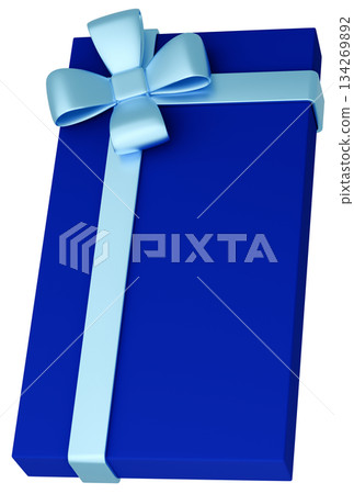 3D illustration_present_blue 134269892