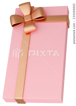 3D illustration_present_pink 134269893
