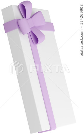 3D illustration_present_purple 134269908