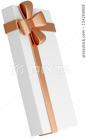 3D illustration_gift_gold 134269909