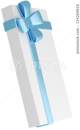 3D illustration_present_light blue 134269918