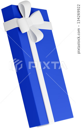 3D illustration_present_blue 134269922