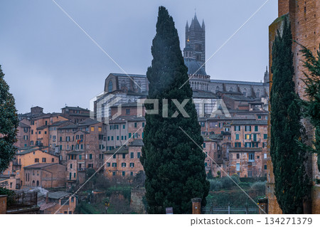 Medieval Cityscape View 134271379