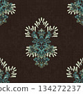 Motifs African boho paisley Floral Ikat pattern embroidery damask. Ethnic ikat floral Ethnic Indian Pattern Ikat pattern Ethnic Pattern.Damask indian floral Aztec embroidery border seamless patterns. 134272237