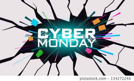 Cyber Monday Biggest Online Shopping Deals Design templet Cyber Monday Biggest Online Shopping Deals Design templet 134272248