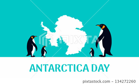 Antarctica Day History, Science, and Exploration design templet 134272260