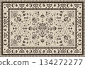 Vintage Arabic pattern.Persian colored carpet.Ikat ethnic style moroccan rug and carpet.Rich ornament for fabric design,handmade,interior decoration,rug,tapis,yoga mat,textiles.Multicolored background 134272277