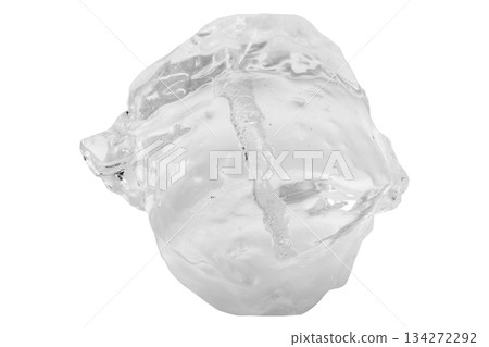 Ice cubes isolated on white background 134272292