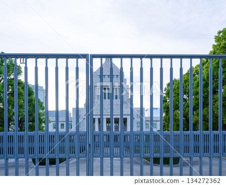 The Parliament Building through the fence The Parliament Building through the fence 134272362