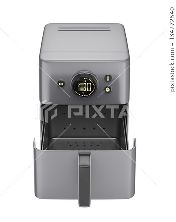 Front view of empty air fryer 134272540