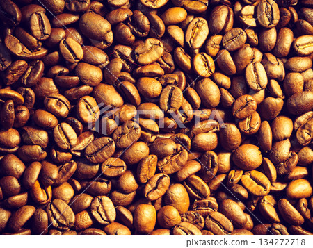 Coffee beans background Coffee beans background 134272718