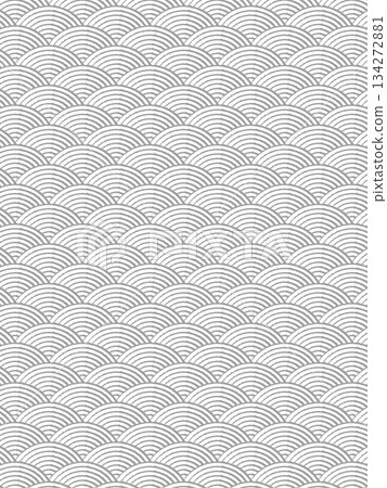 Gray Seigaiha pattern 134272881