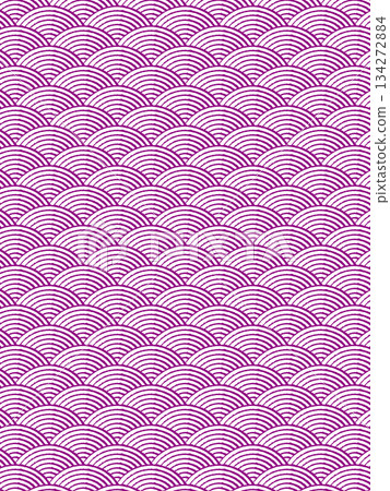 Purple Seigaiha pattern Purple Seigaiha pattern 134272884