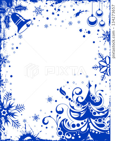 Christmas and New Year Frame 134273657