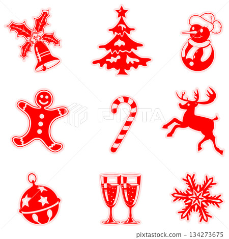Christmas Icons Christmas Icons 134273675