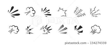Hand drawn doodle burst frame with radiating rays. Creative sparkle symbol for exclamations, focus points and decorative accents. Vector illustration. Hand drawn doodle burst frame with radiating rays. Creative sparkle symbol for exclamations, focus points and decorative accents. Vector illustration. 134274339