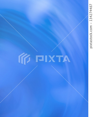 Shiny white beam on  blue air defocused bright  lights background 134274487
