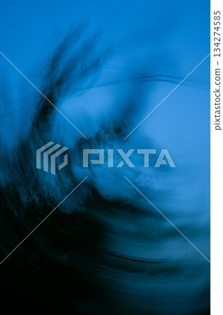 Smooth light streaks create a haunting cinematic atmosphere, ideal as an eerie blurred background with copy space. Smooth light streaks create a haunting cinematic atmosphere, ideal as an eerie blurred background with copy space. 134274585