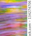 Blurred motion background of many books on bookshelf in library 134274706