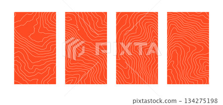 Salmon fillet texture fish pattern meat background. Sushi skin japanese food orange salmon pattern 134275198