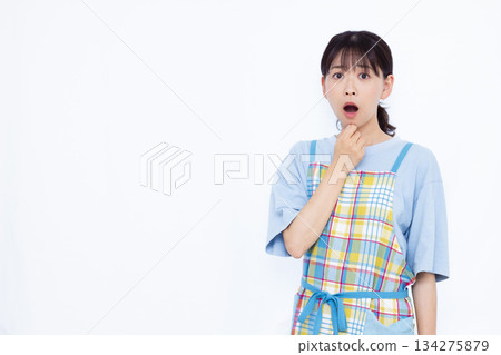 Surprised housewife Surprised housewife 134275879
