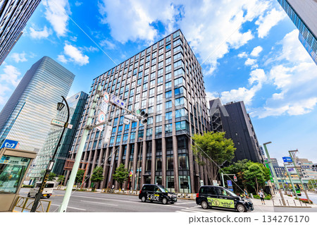 Tokyo Chuo Ward Nihonbashi cityscape near Nihonbashi intersection 134276170