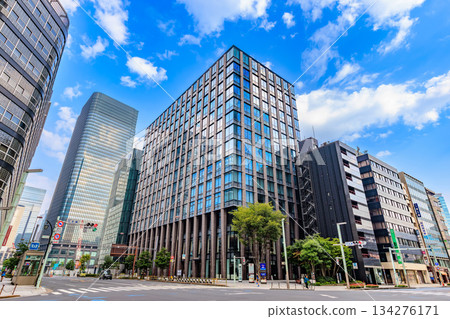 Tokyo Chuo Ward Nihonbashi cityscape near Nihonbashi intersection Tokyo Chuo Ward Nihonbashi cityscape near Nihonbashi intersection 134276171