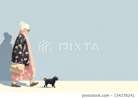 Miyu Series: A Gentle Walk for Seniors and Their Dogs | Heartwarming Illustrations 134276241