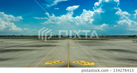 Airport apron 134276413