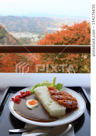 Enjoy dam curry while admiring the autumn leaves at Uraya Dam Enjoy dam curry while admiring the autumn leaves at Uraya Dam 134276650