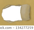 Torn cardboard, holes in cardboard 134277259