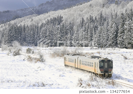 Banetsu西線與雪景 134277654