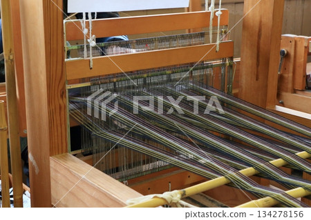 Weaving machine at Chichibu Meisenkan 134278156