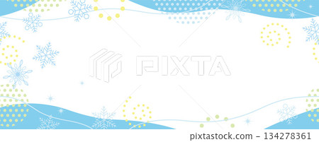 Seamless background illustration of winter images 134278361