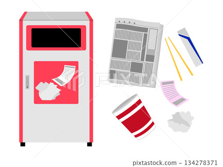 可燃垃圾桶 134278371