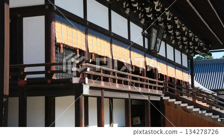 Close-up of Shishinden Hall in Kyoto 134278726