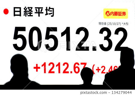 日本東京都會風景首次突破5萬日圓－50,512日圓32仙的股價/收盤價。東證股價指數27日也創下新高 134279044