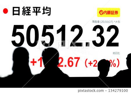 日本東京都會風景首次突破5萬日圓－50,512日圓32仙的股價/收盤價。東證股價指數27日也創下新高 134279100