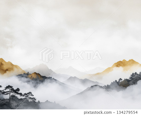 朦朧的背景，抽像地展現了日本美學。 134279554