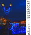 冬季北海道小樽運河煤氣燈的壯麗景色 冬季北海道小樽運河煤氣燈的壯麗景色 134280087