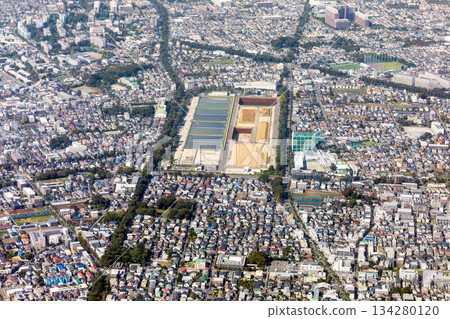 東京都自來水局堺水淨化廠鳥瞰圖 134280120