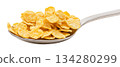 cornflakes food in spoon png clipart. 134280299