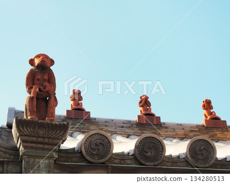 Nara Prefecture, Three Monkeys of Koshindo, November 134280513